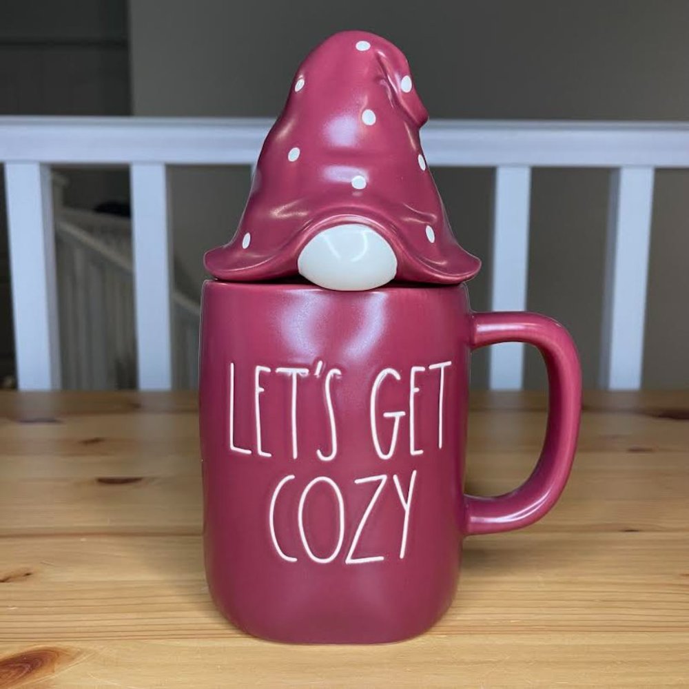 RAE DUNN  Gnome Mug w/ Topper “Let’s get Cozy” NWT Holiday 2022 collection RARE